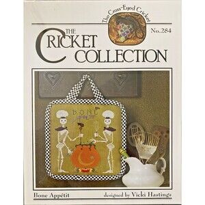The Cricket Collection- No. 284- "Bone Appetit" Halloween Cross Stitch Pattern